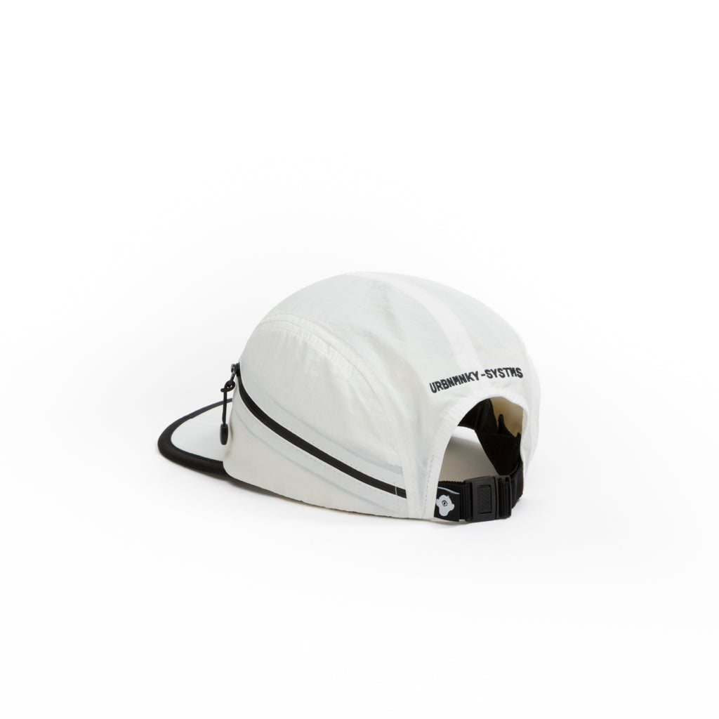 Foldable Outdoor 5 Panel Cap with Pocket // White