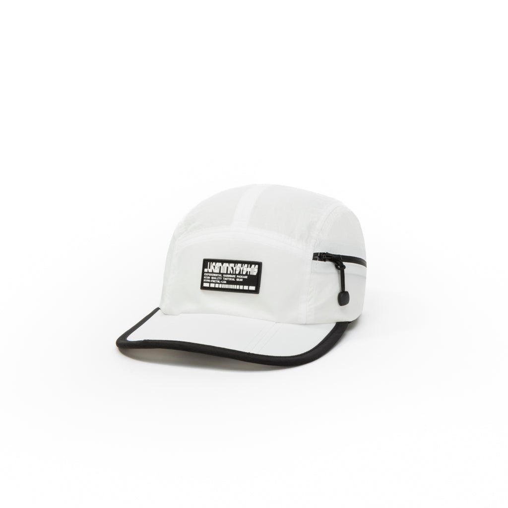 Foldable Outdoor 5 Panel Cap with Pocket // White