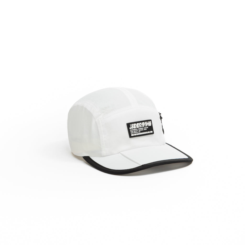 Foldable Outdoor 5 Panel Cap with Pocket // White
