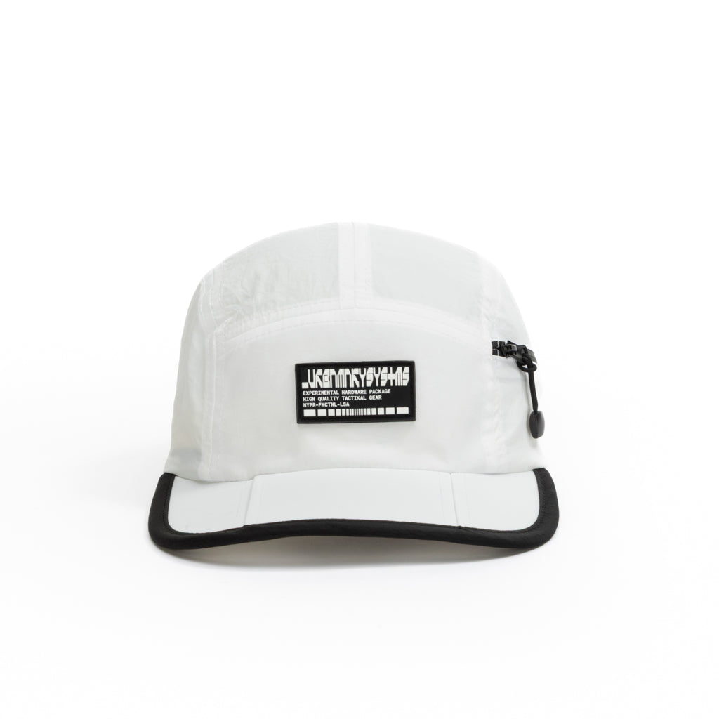 Foldable Outdoor 5 Panel Cap with Pocket // White