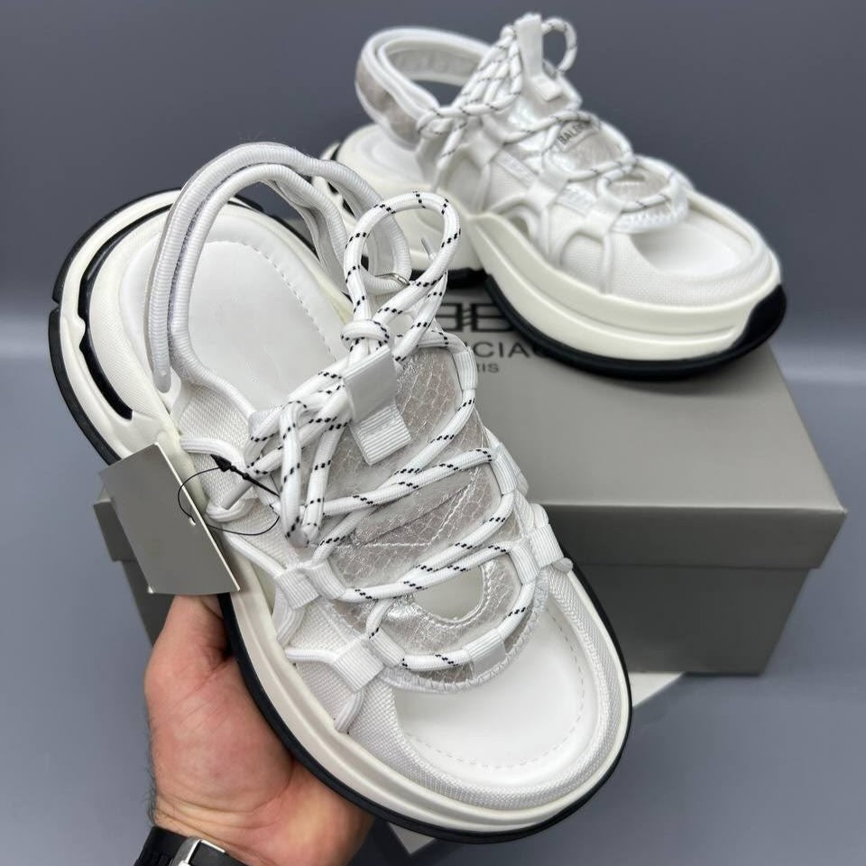 Air White Platform Triple S Styles Sandals