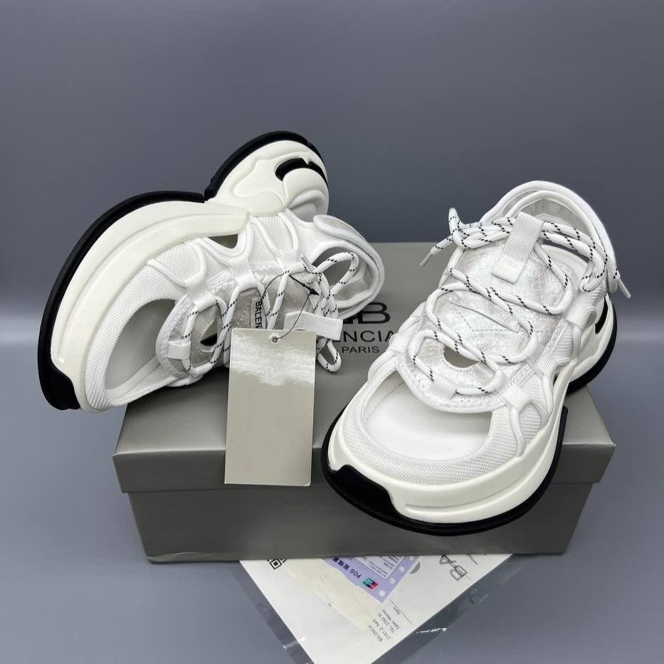 Air White Platform Triple S Styles Sandals