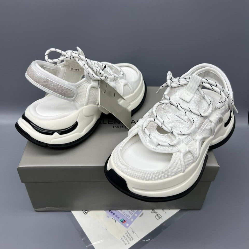Air White Platform Triple S Styles Sandals