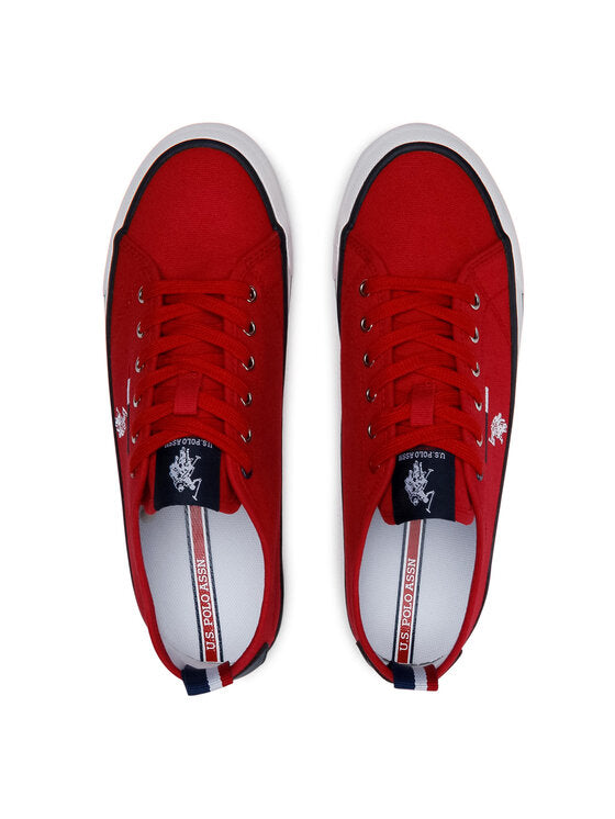 Polo Association Women's Red Canvas Shoes