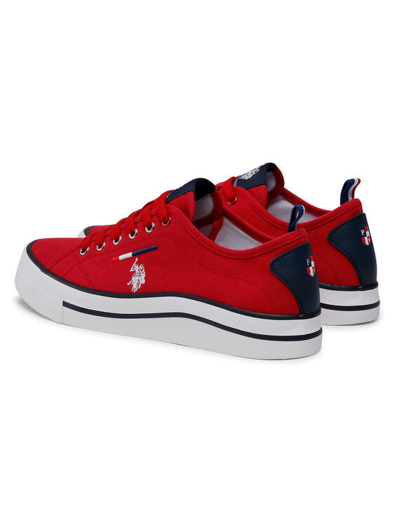 Polo Association Women's Red Canvas Shoes