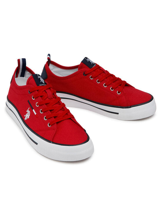 Polo Association Women's Red Canvas Shoes