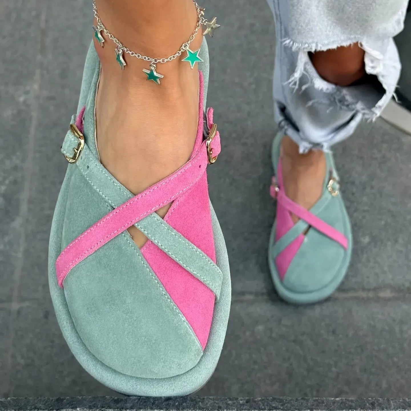 Women's Suede Leather Sandals