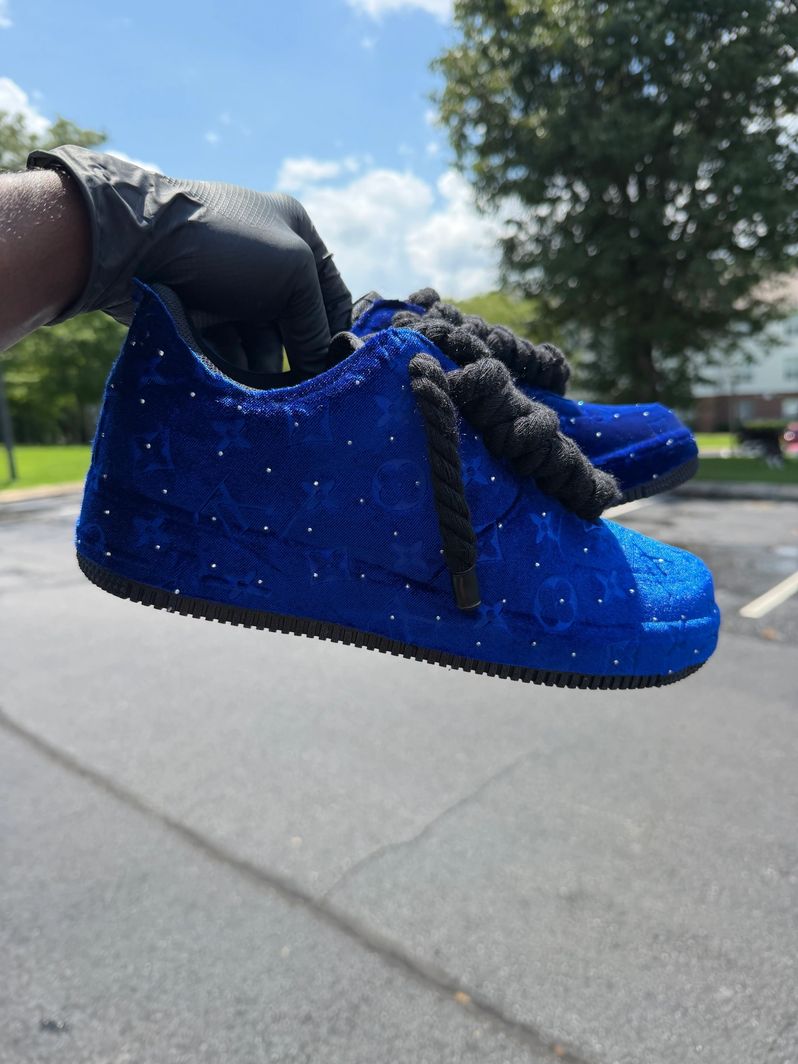 Blue Raspberry Timbs Sneakers