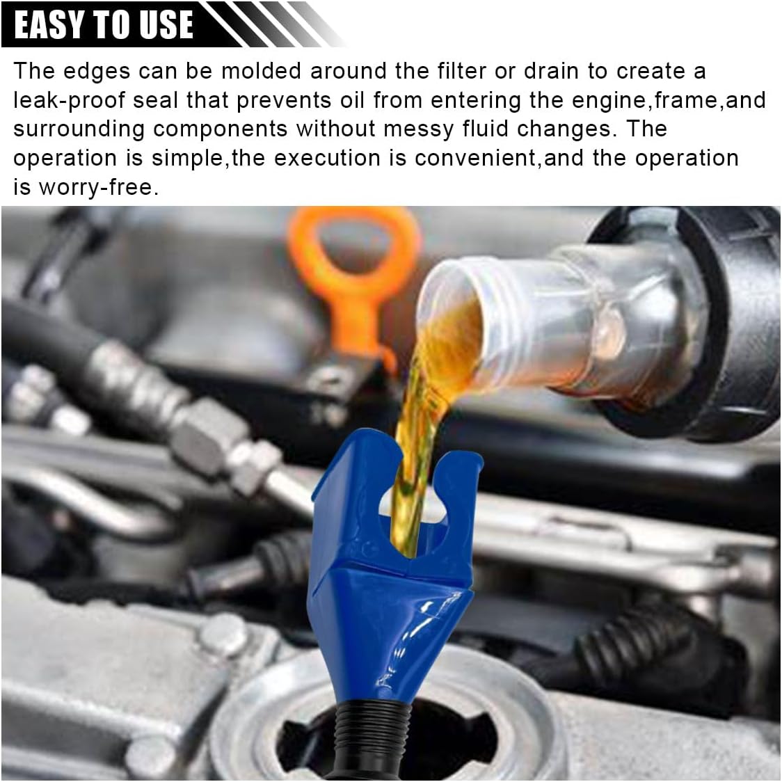 Retractable Car Fuel Funnel Draining Tool Clasp Funnelsfor Cars, Motorcycles