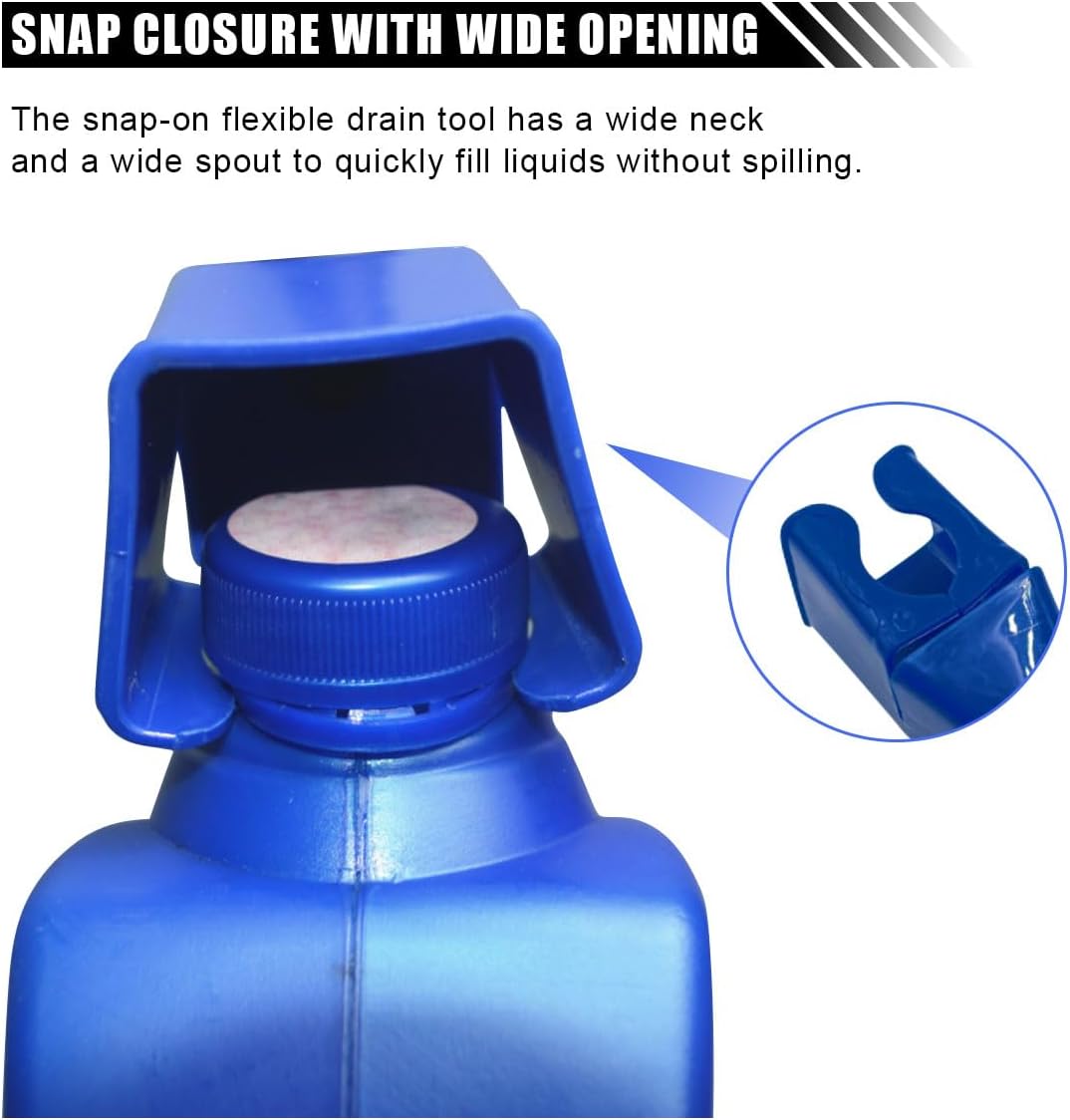 Retractable Car Fuel Funnel Draining Tool Clasp Funnelsfor Cars, Motorcycles
