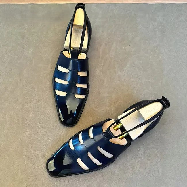 Prenium Calf Skin Dress Sandals For Men