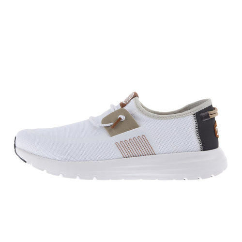 Men's Sirocco Stretch Sox White Casual Shoes