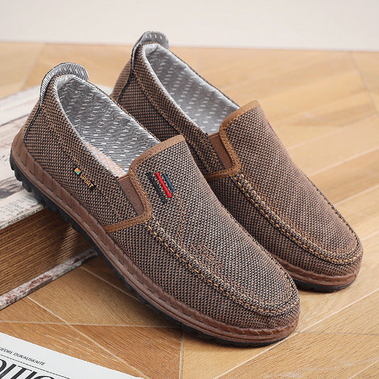 Middle-aged and elderly men's cloth soft-soled shoes