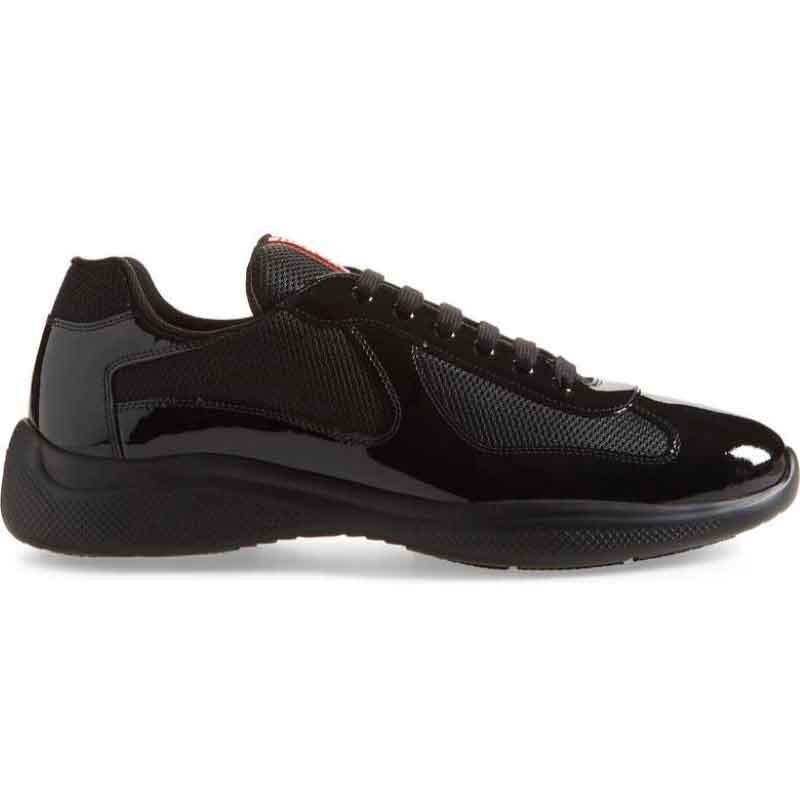 (🔥Last Day Promotion $20 OFF🎉)Patent Leather And Technical Fabric Sneakers