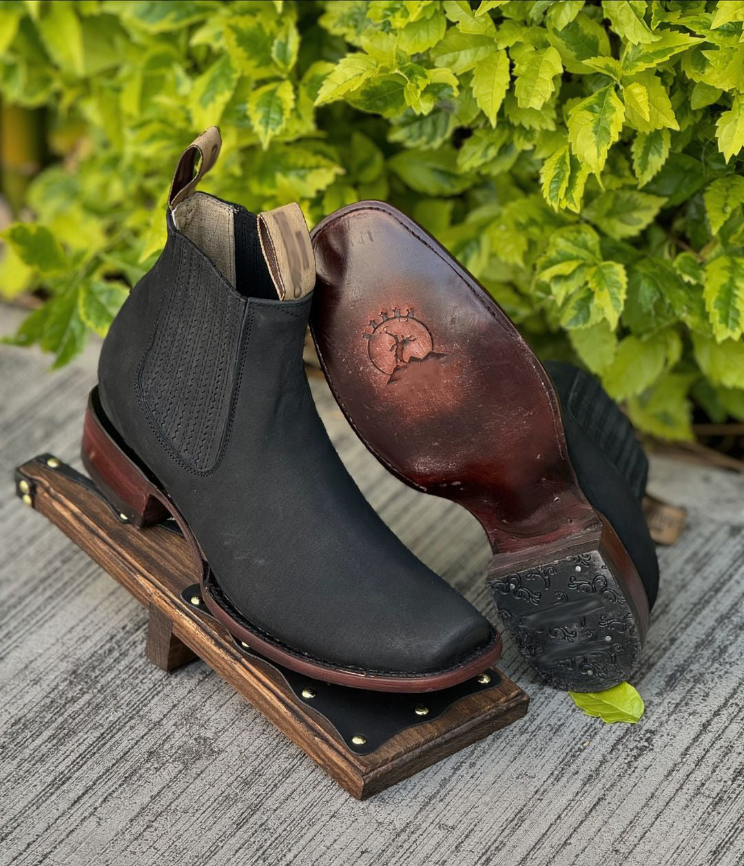 Men's Suede Solid Color Cowboy Boots