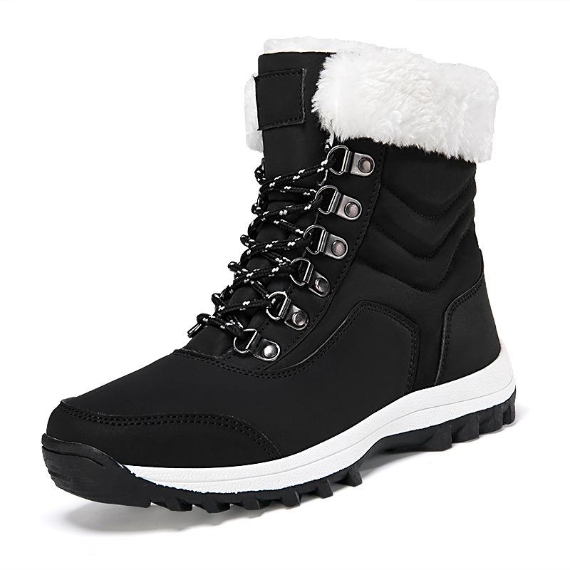 Women's Velvet Non-Slip Leather Boots