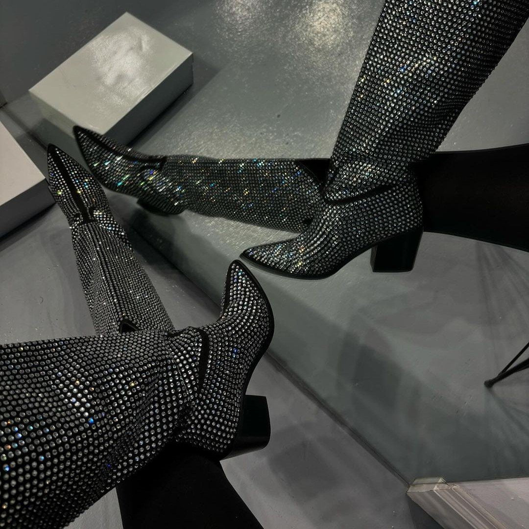 Hot Sale - Diamond High Boots