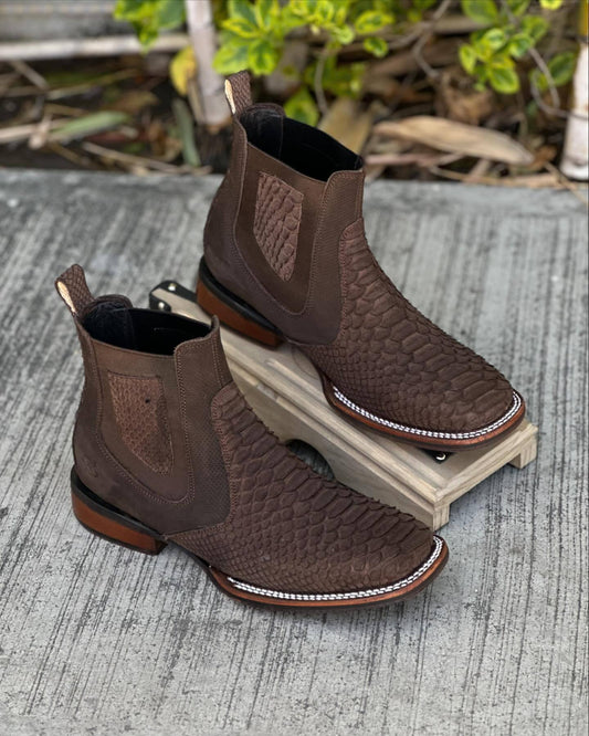 (?Last Day Promotion $20 OFF)Los Altos Suede Wide Square Toe Ankle Boots