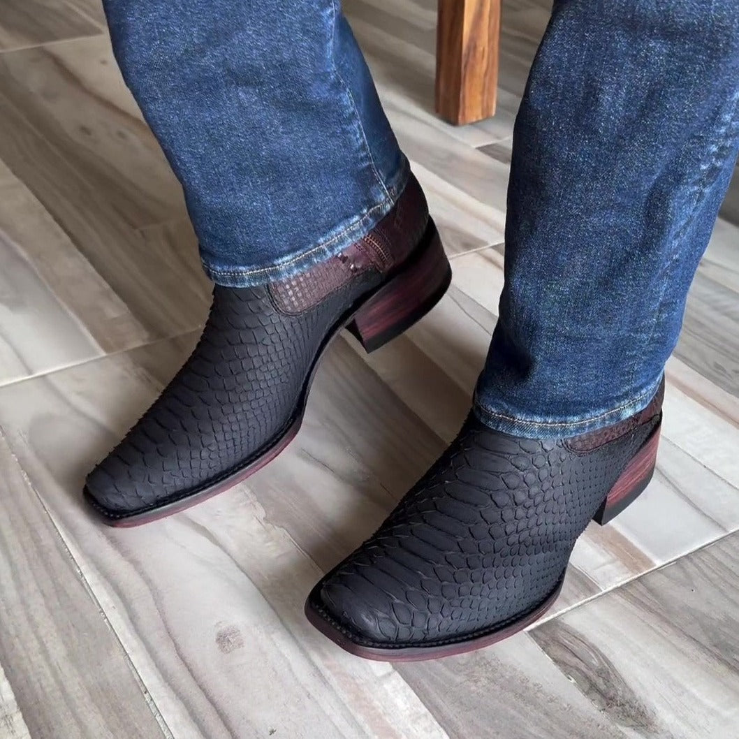 Men¡®s Python Viper Skin Gala Design Boots