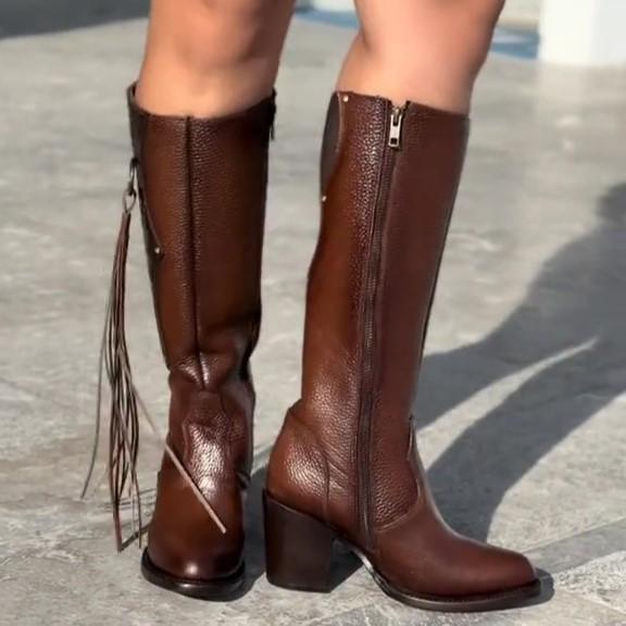 Newest Western Tassel Cowboy Boots B01