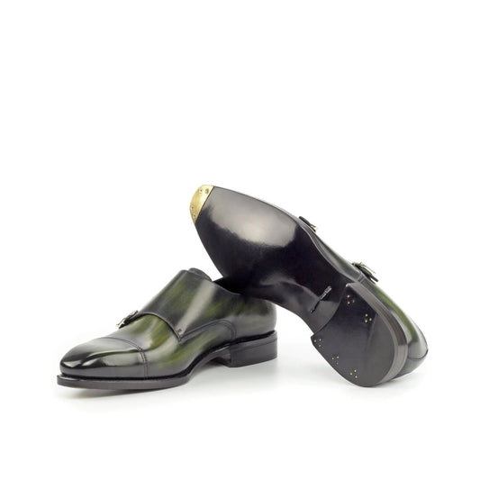 MEN'S HAND-PAINTED PATINA DOUBLE MONK