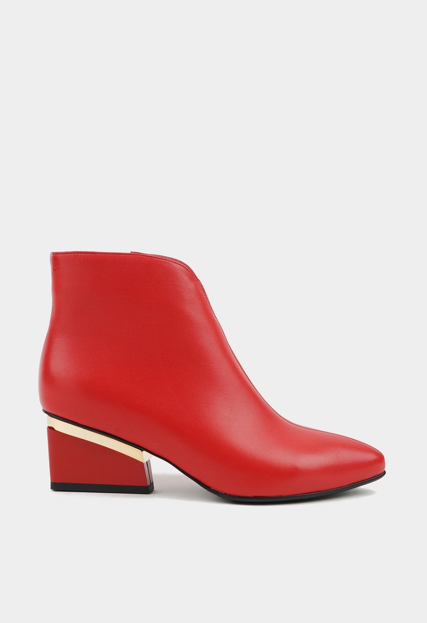 Women's Simple Leather Ankle Boots