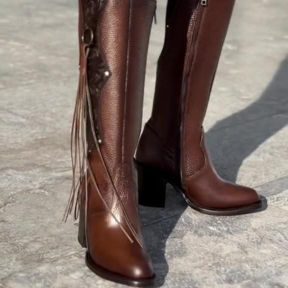 Newest Western Tassel Cowboy Boots B01