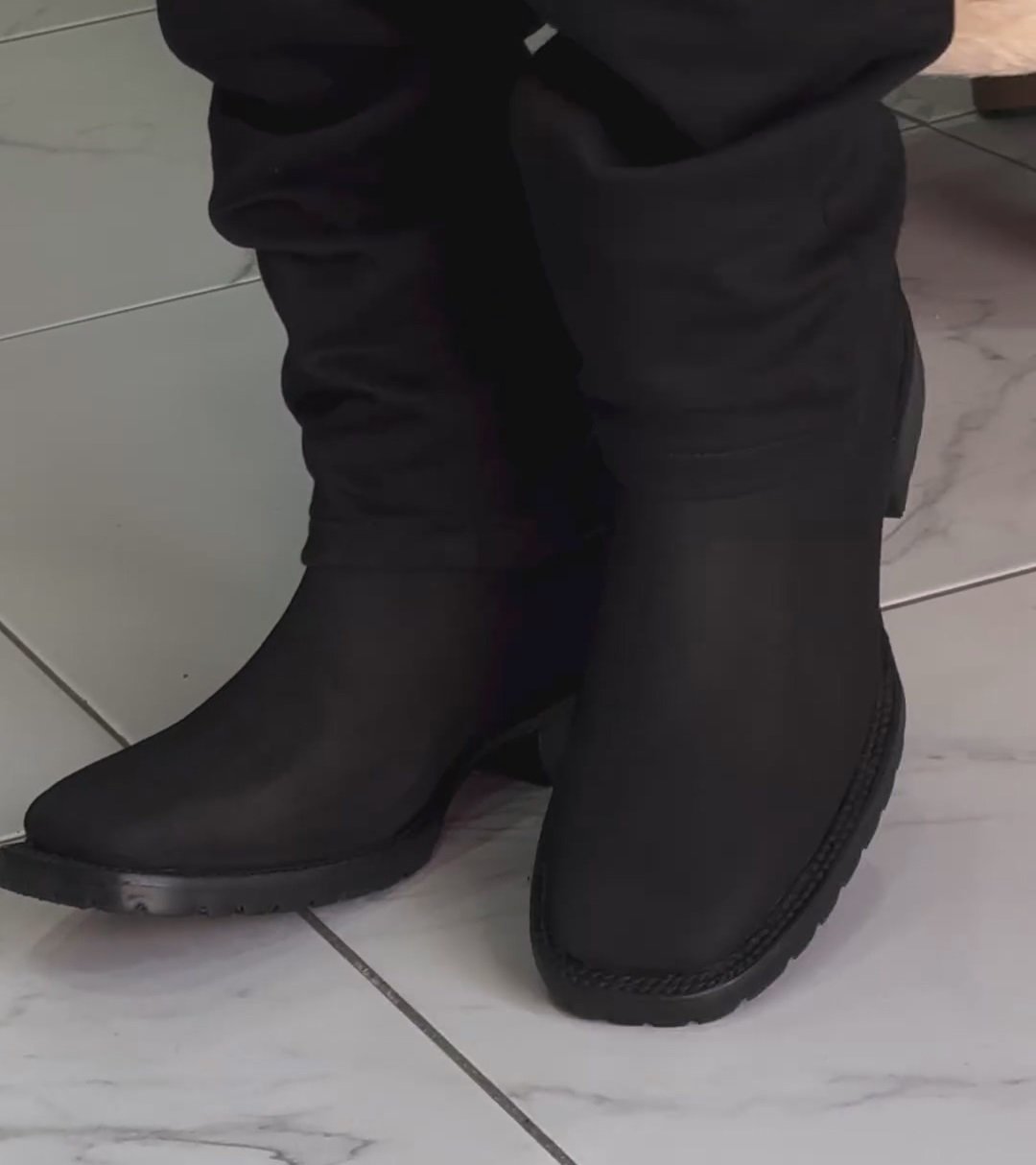 Western Suede Cowboy Ankle Boots