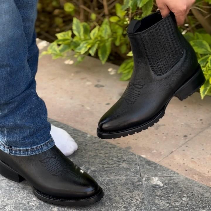 Men's Natural Deerskin Ultra Western Cowboy Boots