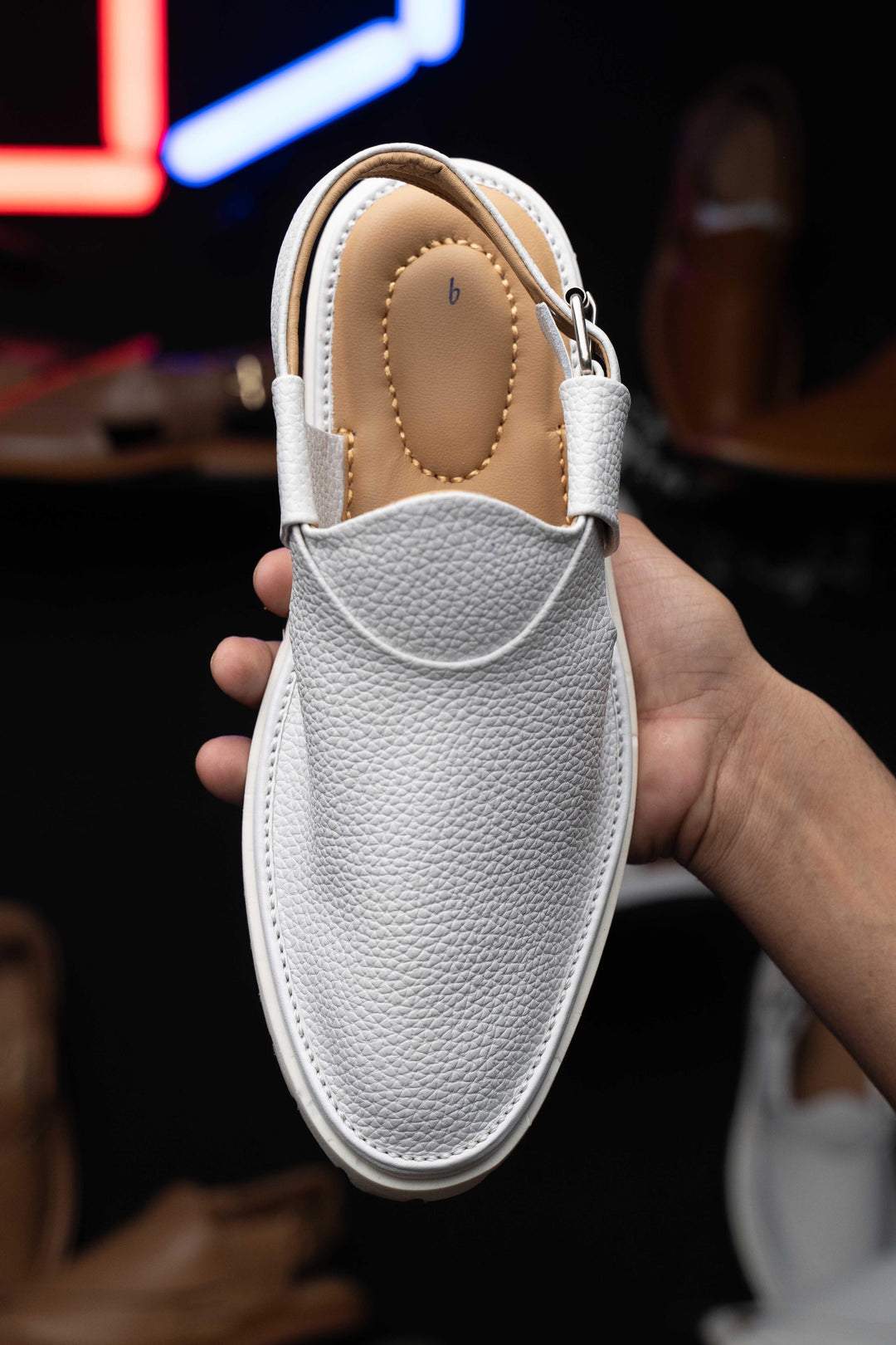 Leather Rubber Sole  Sandals