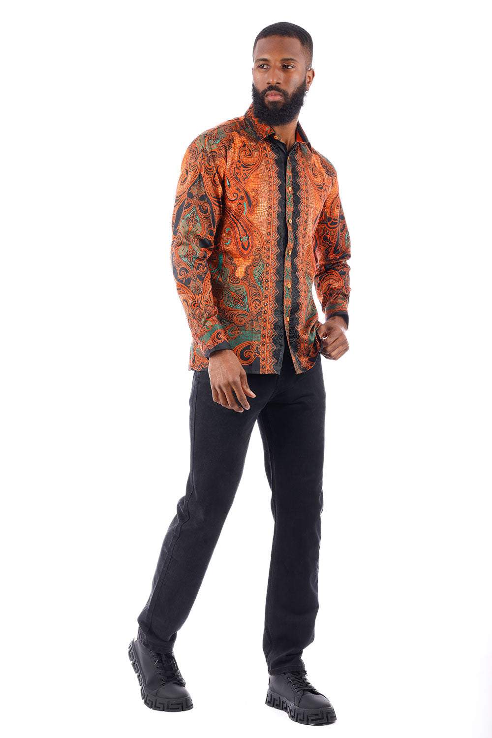 Trig Trend Rhinestone Long Sleeve Shirt