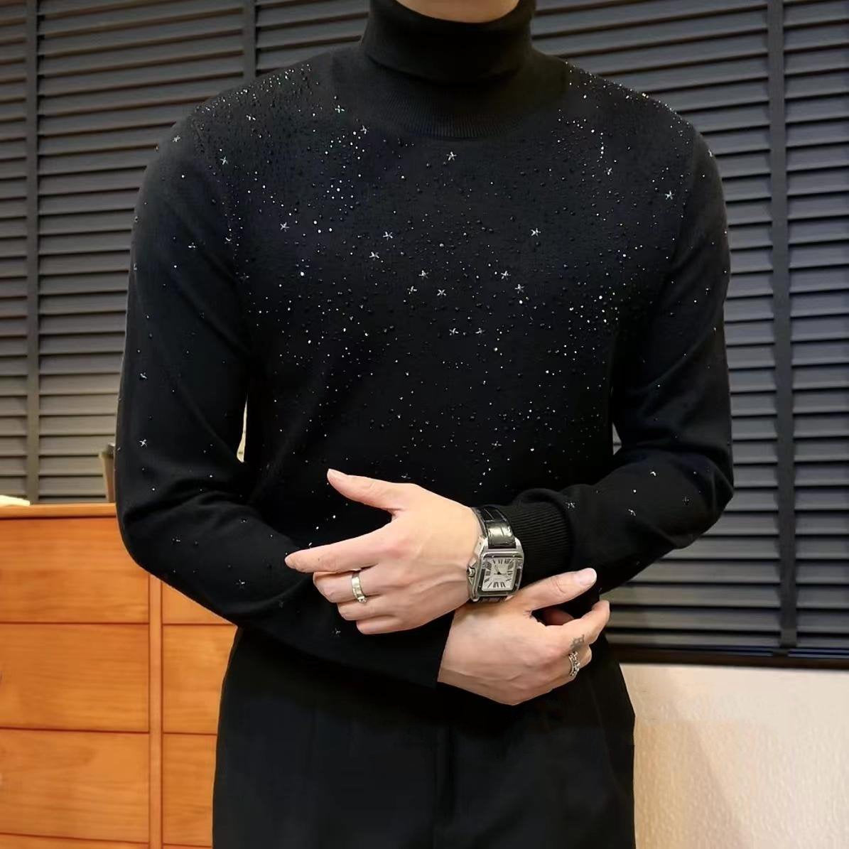 Men Fashion Sequin Luxury Sweater