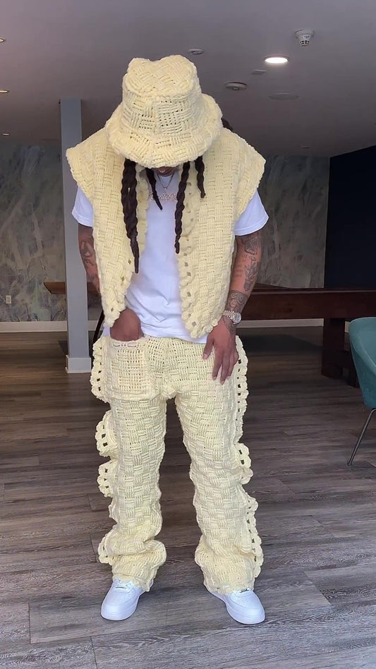 Woven Butter Cream set