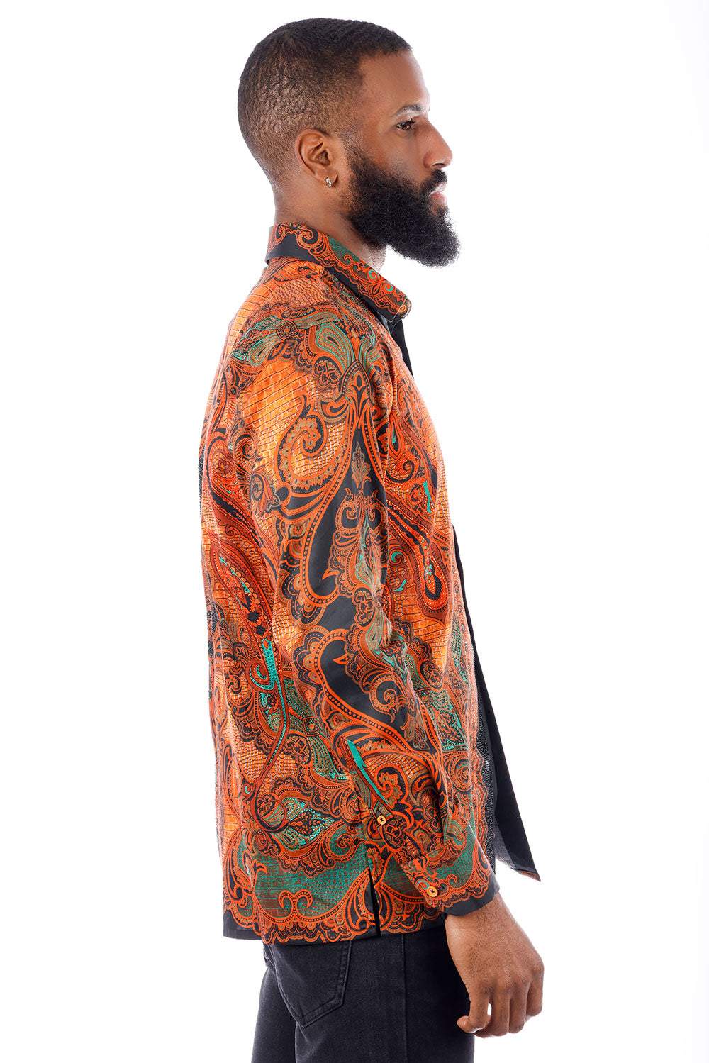 Trig Trend Rhinestone Long Sleeve Shirt