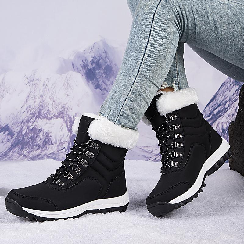 Women's Velvet Non-Slip Leather Boots