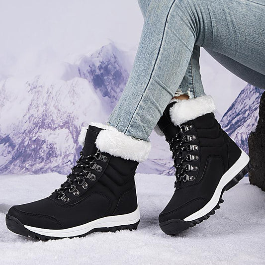 Women's Velvet Non-Slip Leather Boots