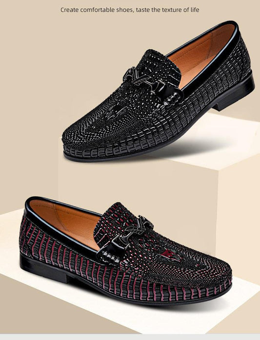 CROCODILE LEATHER MEN'S SPRING NEW  SHOES