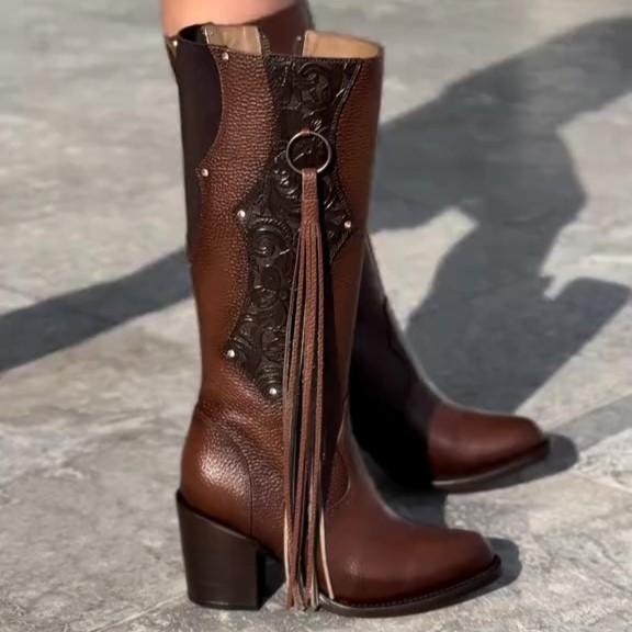 Newest Western Tassel Cowboy Boots B01