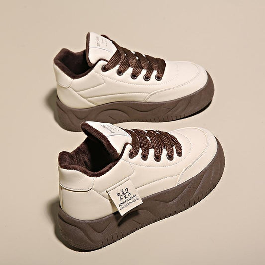 Women's Velvet Star Leather Sneakers
