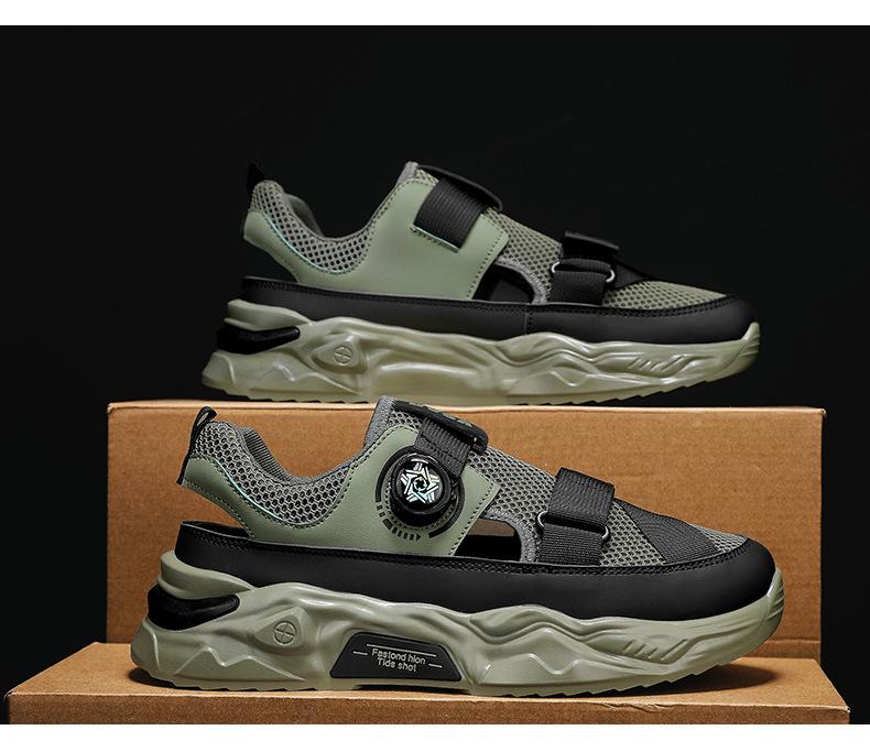 Leather printed texture breathable casual shoes
