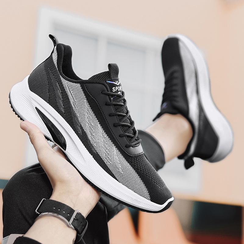 Men¡®s summer fly-knit lightweight casual breathable sneakers