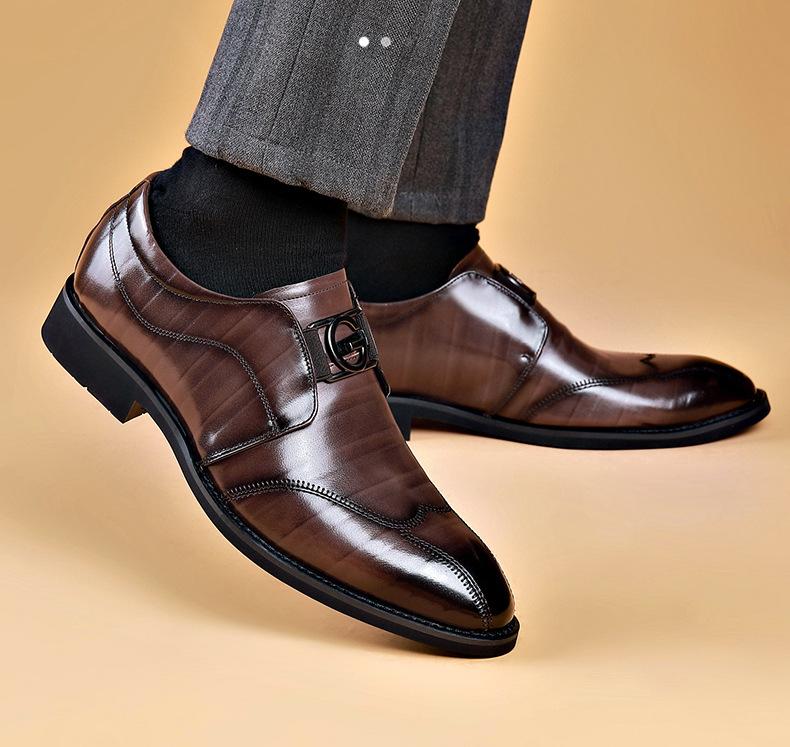 Men's Casual Business Pointed Leather Shoes