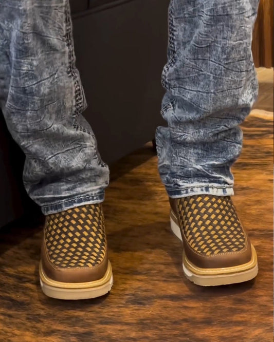 New Vintage Woven Martin Boots
