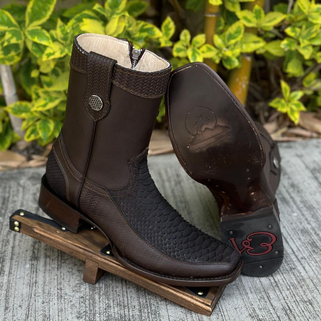 (?Last Day Promotion $15 OFF)Scale upper wear-resistant leather boots